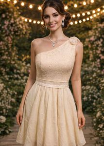 Elegant One-Shoulder Party Dress