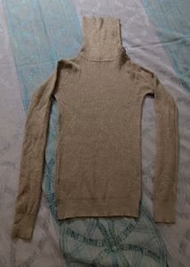 Girls Golden High NeckTop