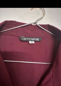 Maroon Jumpsuit with Belt