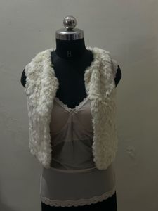 H&m Cropped Fur Jacket