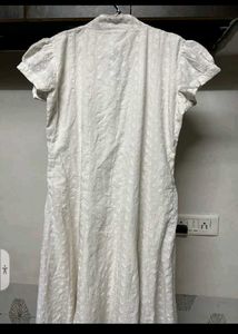 White Short Sleeve Dress