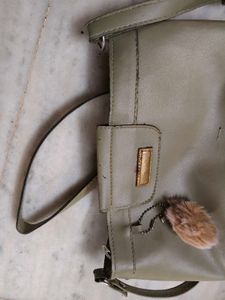 Vintage Shoulder Bag with Charm