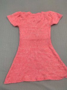 Cute Pink Knit Dress