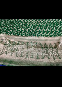Beautiful Chanderi Saree With Blouse And Petticoat