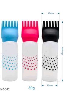 Hair Oil Applicator Bottles Pack Of 3