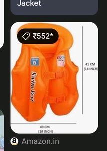 Price Drop Kids Swimming Jacket.  3 To 6 Years