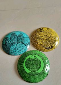 These Are Wall Hanging Handmade Fish Plates