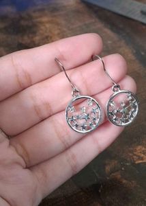 Star Circle Earrings