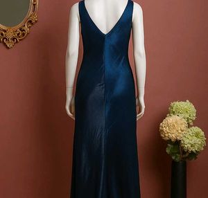 Sale 🎊🎉Elegant Navy Blue Maxi Dress