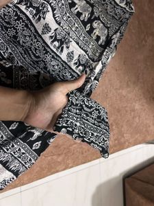 Elephant Print Short Harem Pants