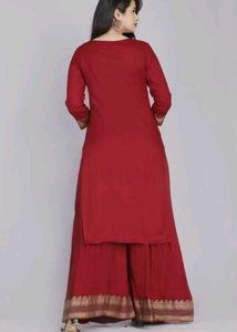 Women Kurta And Palazzo Set