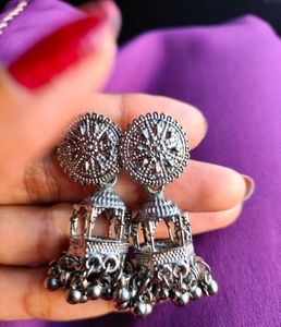 Oxidised beautiful Hanging Jhumka