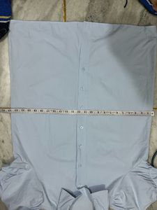 Blue Puff Sleeve Shirt