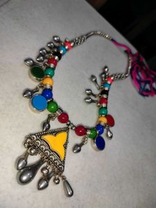 Colorful Beaded Tribal Necklace