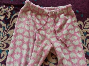 Night Wear Pink Wool Pajamas