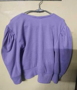 Cute Purple Top with Bow Detail