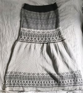 Korean Woolen Skirt/ Tube Top
