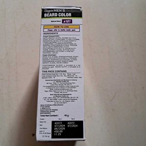 Men's Beard Natural Black Color