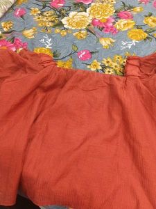 Red Off-Shoulder Top