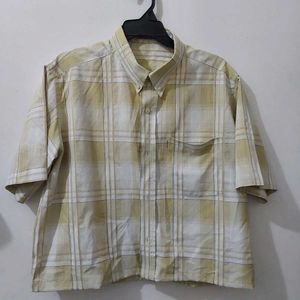 Yellow Cropped Shirt