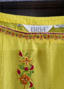 Biba Suit In Vibrant Yellow Colour