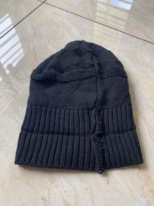 Black Knit Beanie Hat