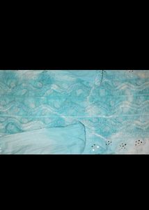 Sky Blue Kurti Heavy
