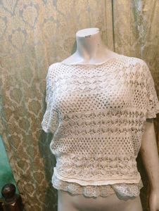 knitted lace top