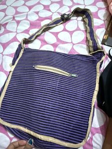 Diesel Striped Messenger Bag