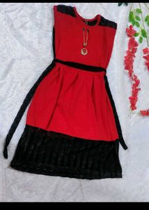 Red & Black Dress
