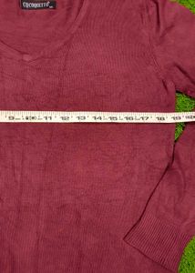 Imported Burgundy Sweater Dress