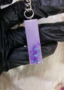 Resin Alphabet Keychain