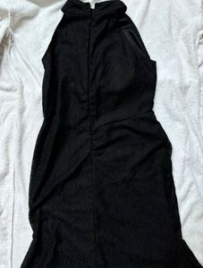 Elegant Black Halter Neck Maxi Dress