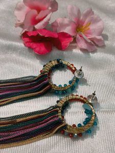 Beaded Tassel Earrings