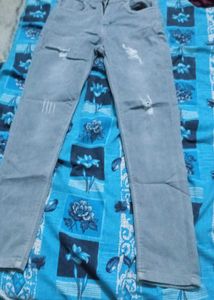 Distressed Gray Denim Jeans combo of 3