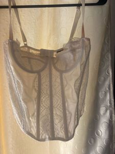 White Lace Bustier