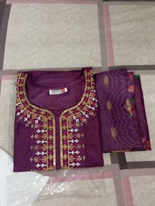 Elegant Purple Kurta Set