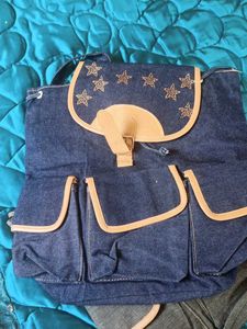 Denim Backpack