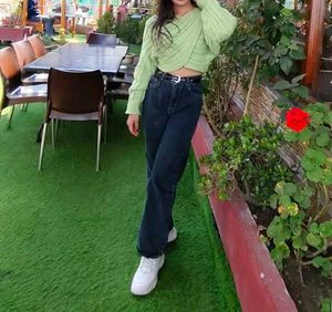 Stylist Green Knit Sweater