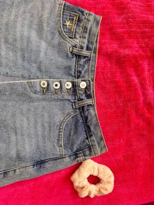 Denim Skorts