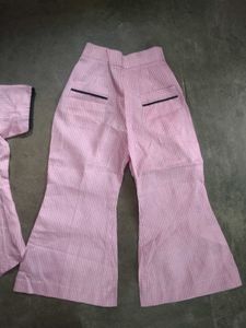 Pink Colour Cotton Shirt Bottem Paijama