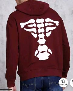 Shein Drop Shoulder Skeleton Graphic Hoodie