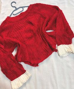 🎁Buy2 Get2 Free Hot Red Oversized Sweater ()