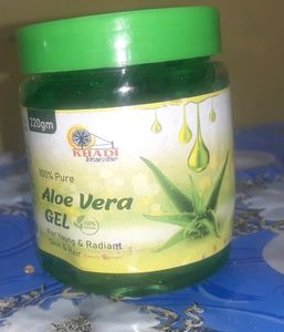 New 100% Pure Aloe Vera Gel For Skin And Hair. New And Sealed.