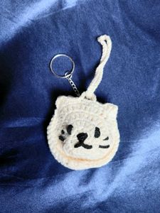 Cat pouch - bag charm and Earphone Holder
