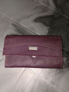 leather hand purse