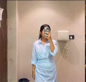 Blue Shirt Dress