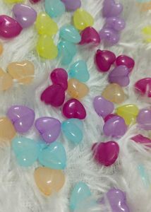 100 Pis Mix Colour Heart