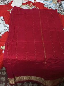 Maroon Red Wedding Saree