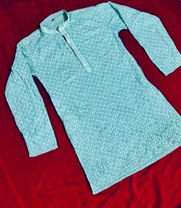Boy Embroidered  Regular Fit Kurta